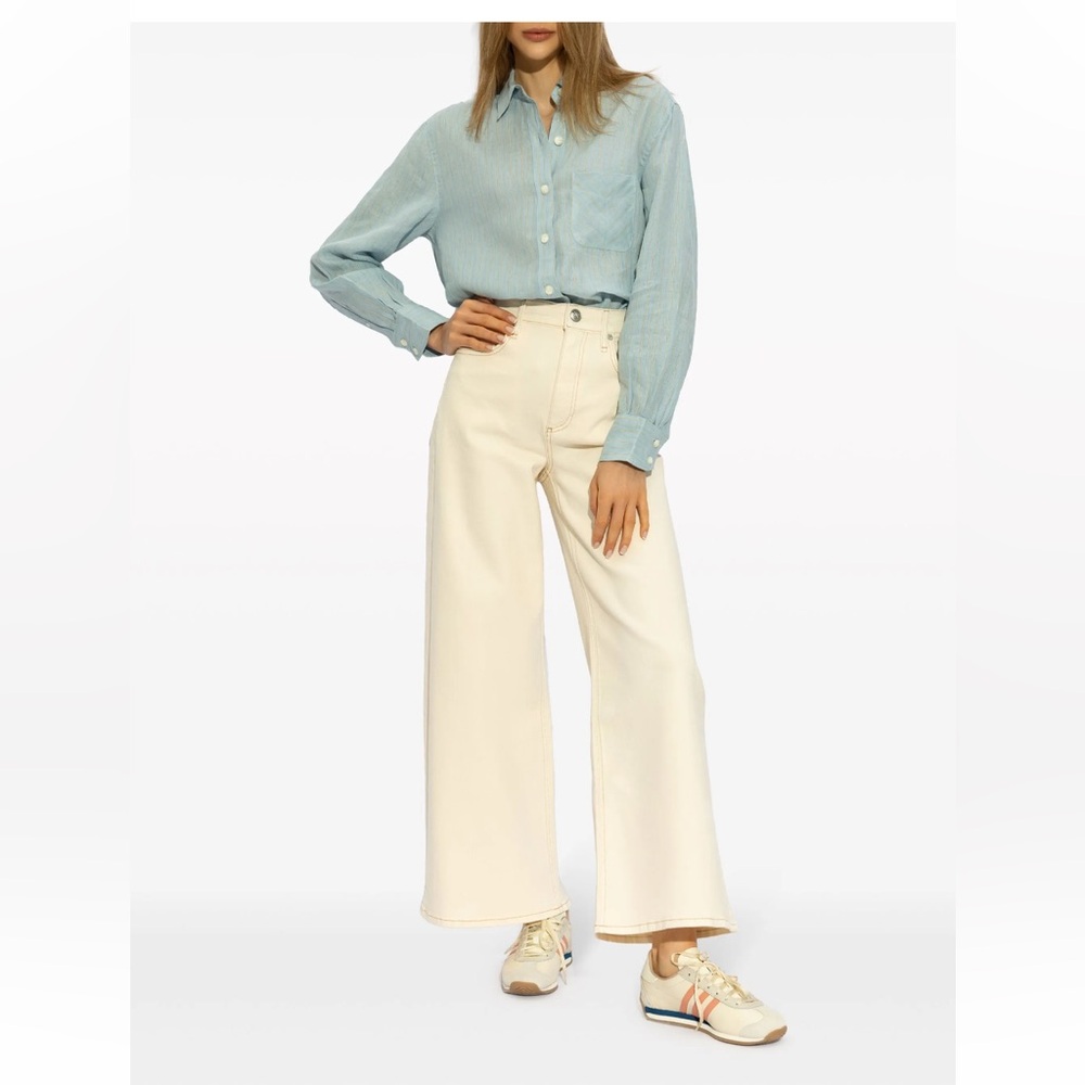 Rag & Bone Sofie High-Rise Ultra High Ankle Jeans in Ecru - LIKE NEW!